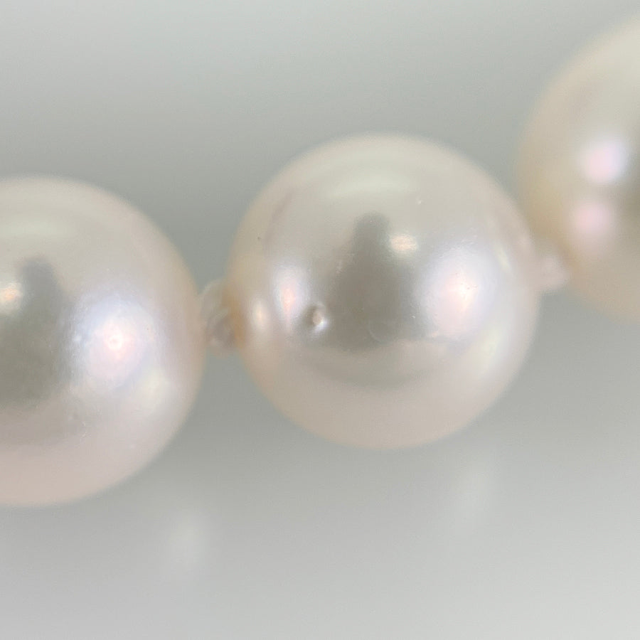 Necklace White gold Akoya Pearl