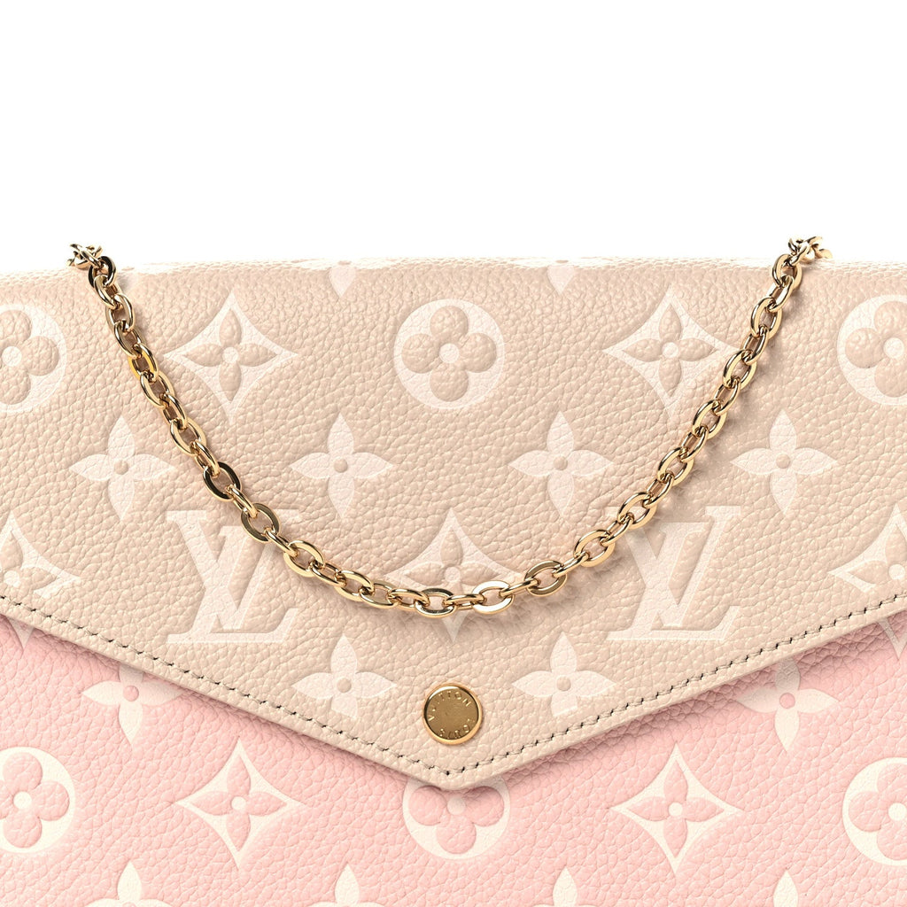 Empreinte Spring in the City Felicie Pochette Chain Wallet Pink Beige Yellow