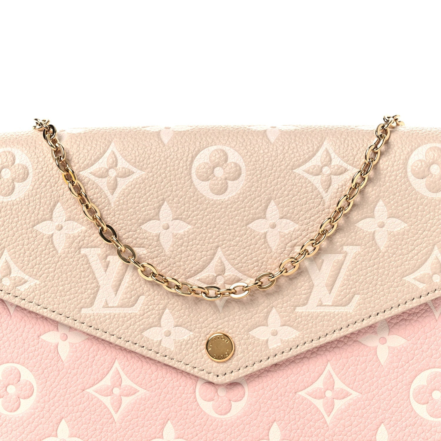 Empreinte Spring in the City Felicie Pochette Chain Wallet Pink Beige Yellow