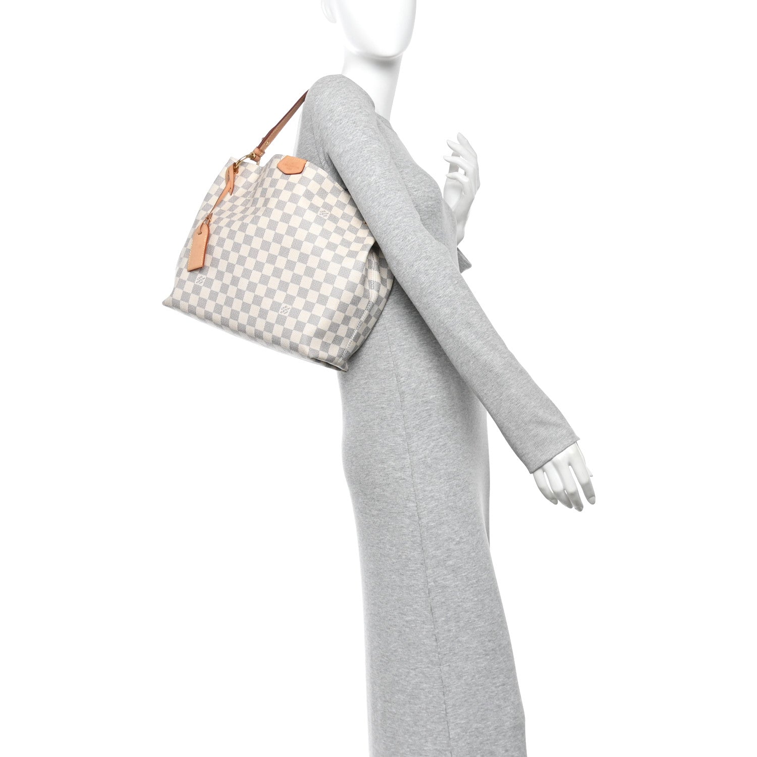 Damier Azur Graceful PM Rose Ballerine