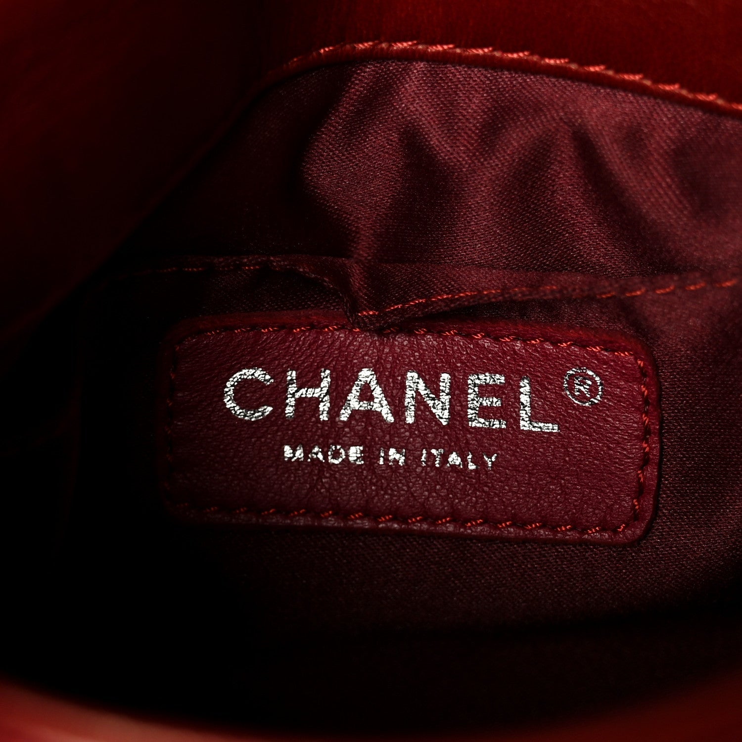 Lambskin Quilted Mini Chanel 3 Flap Red