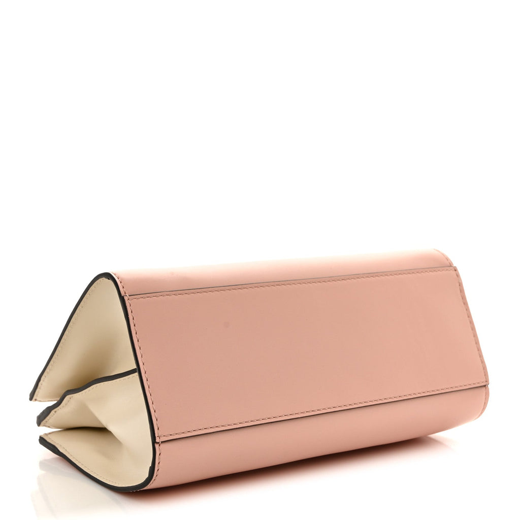 Nappa Bamboo Web Small Nymphaea Top Handle Bag Perfect Pink Mystic White