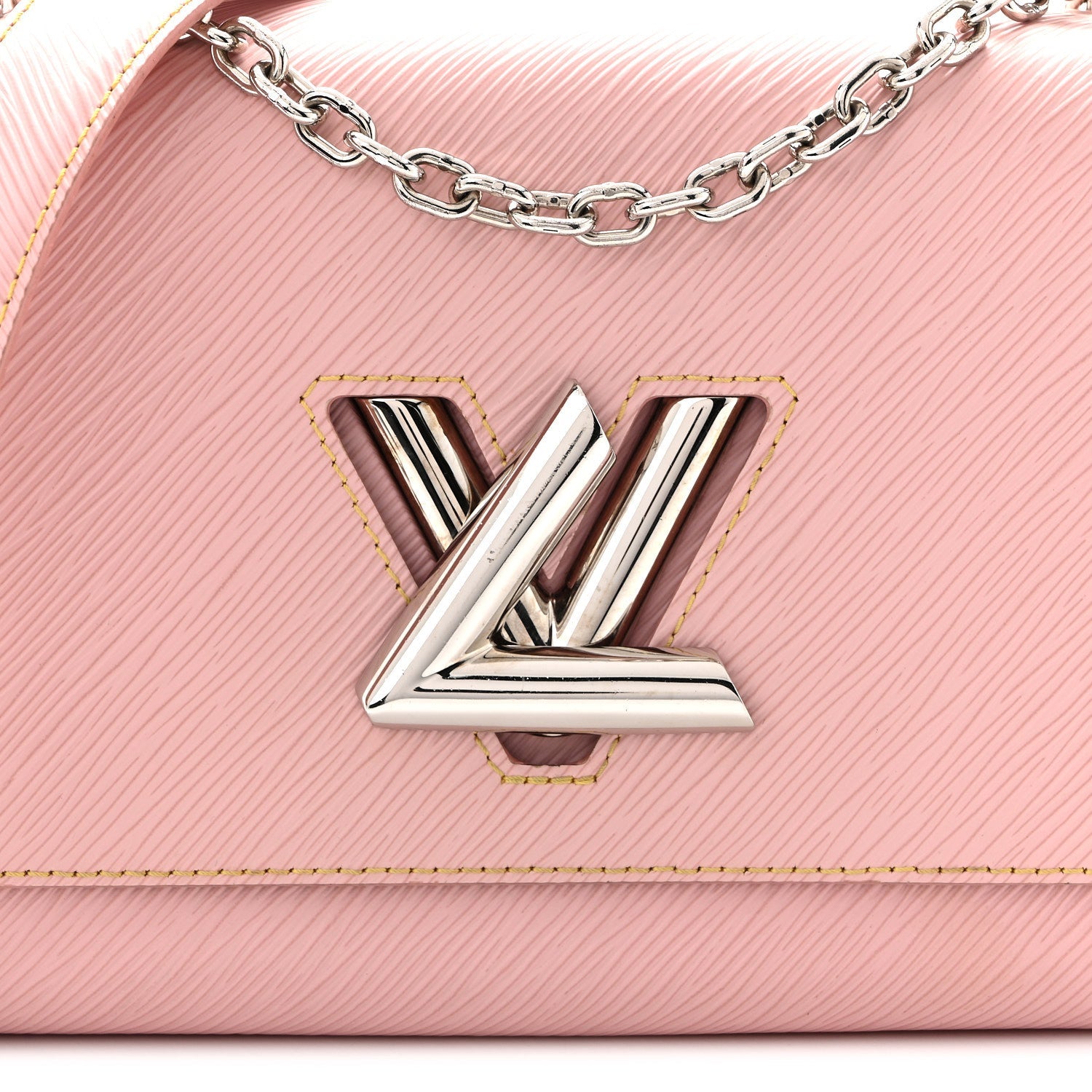 Epi Twist Shoulder Bag MM  Rose Ballerine
