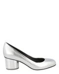 Ferragamo Womens Farrah Metallic Leather Pumps