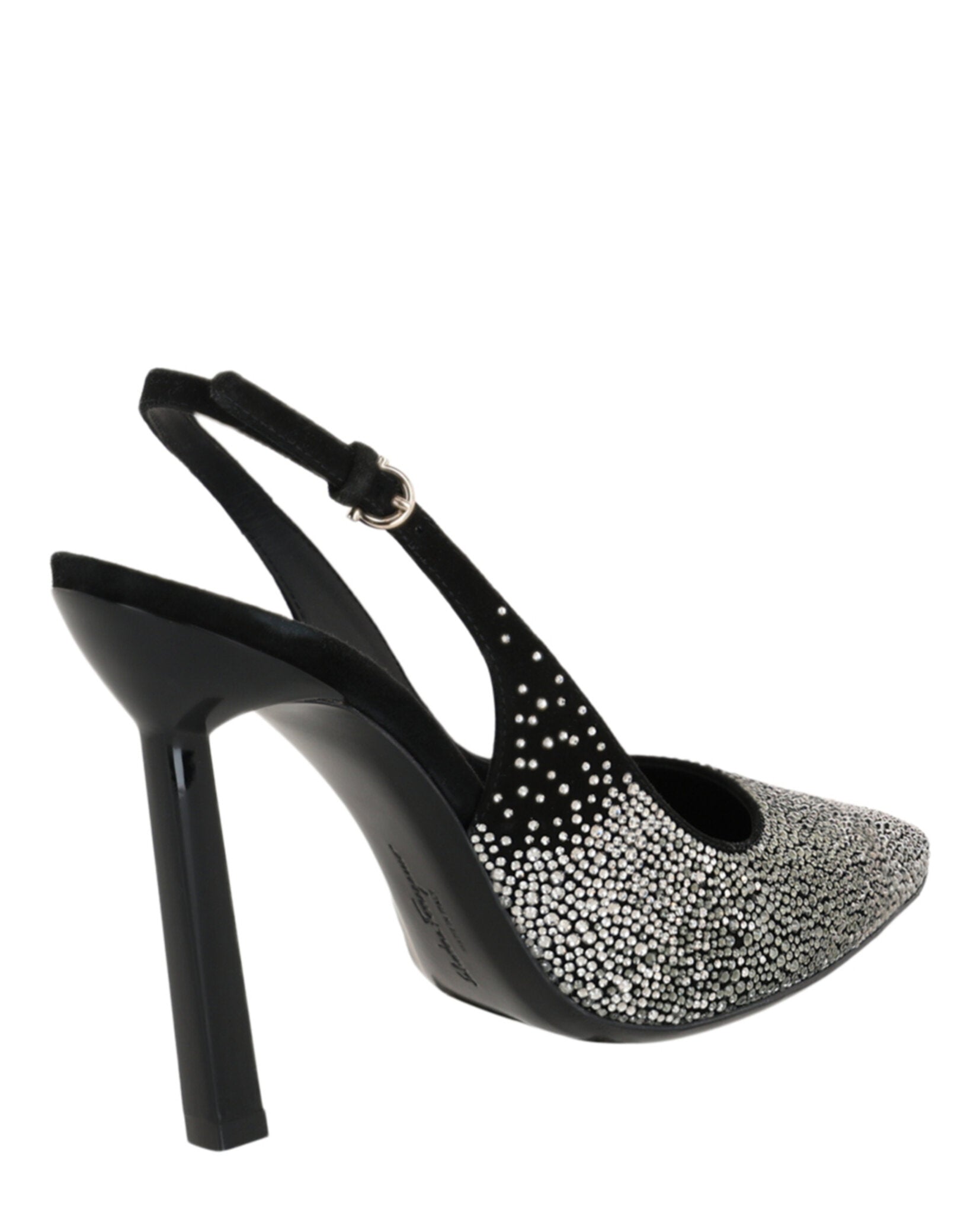 Ferragamo Womens Jessie Crystal-Embellished Slingback Pumps