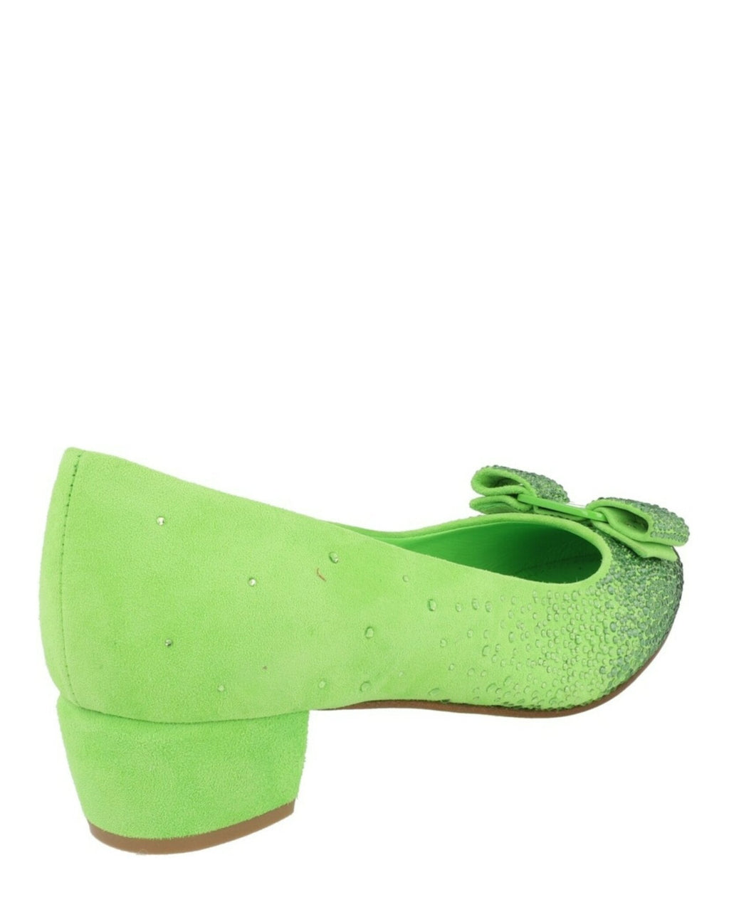 Ferragamo Womens Vara Bow Crystal-Embellished Pumps