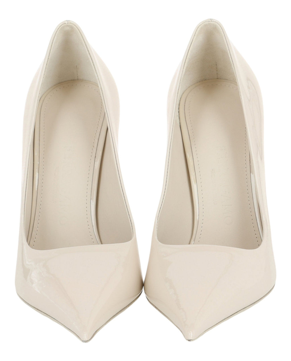 Ferragamo Womens Eva X5 Pantent Leather Pumps