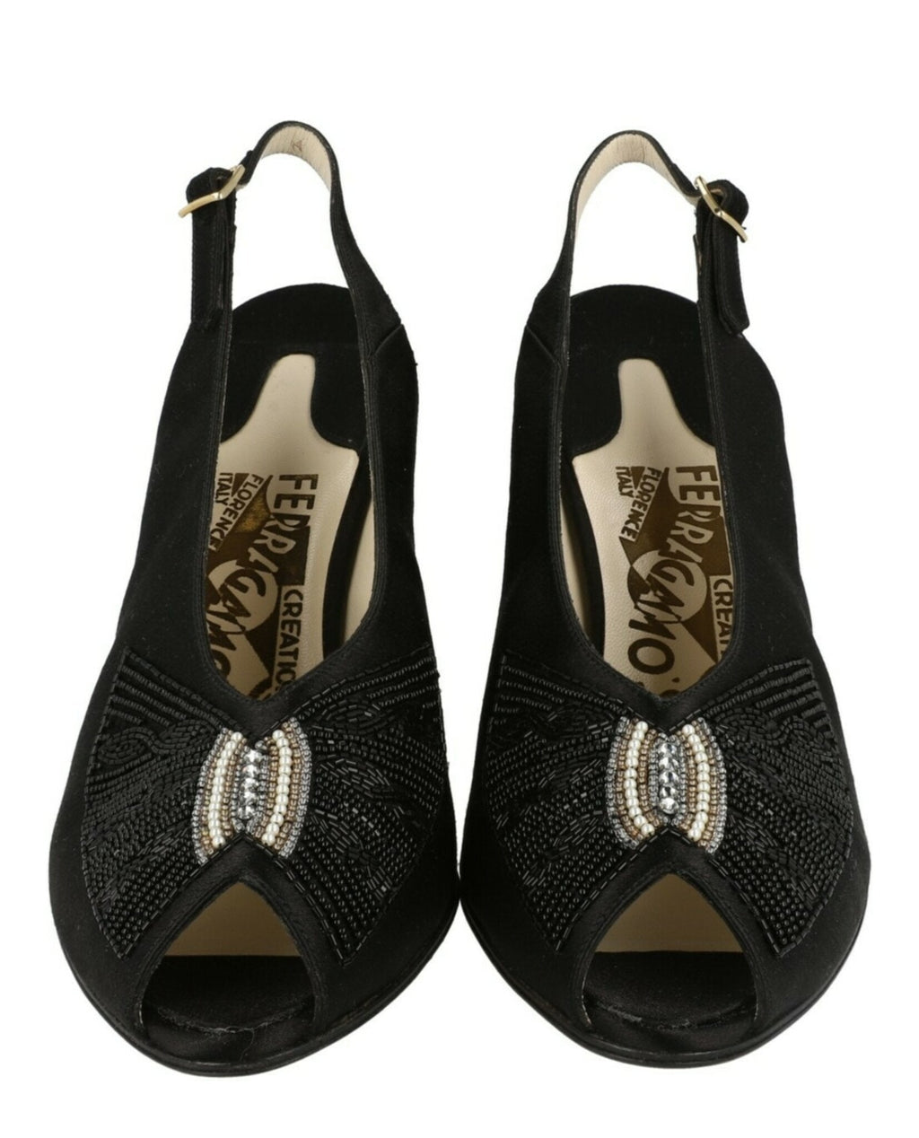 Ferragamo Womens Stella Archive Limited Edition 1955 Slingback Pumps