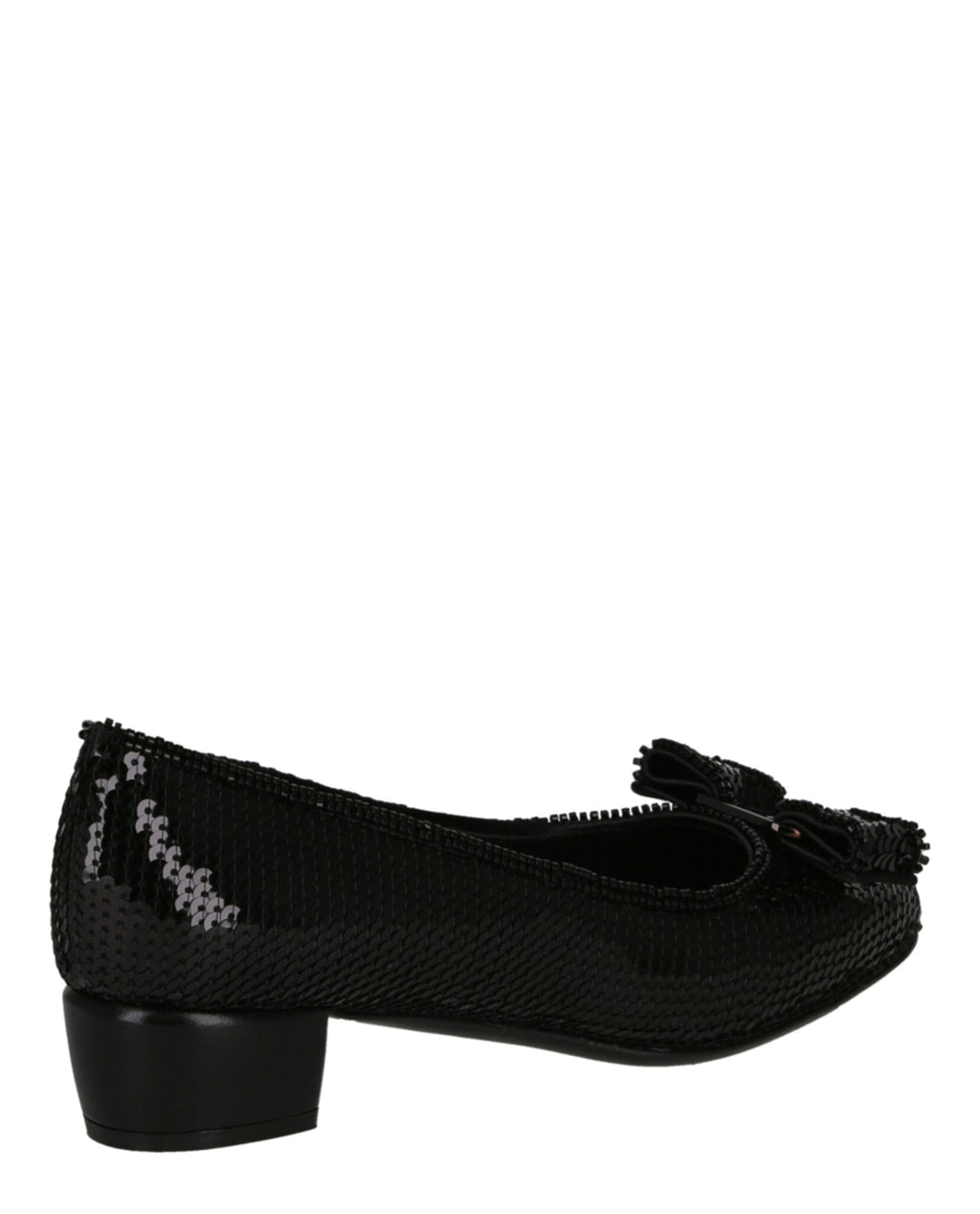 Ferragamo Womens Vara Bow Sequin Pumps
