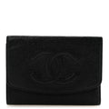 Caviar Timeless CC Compact Wallet Black
