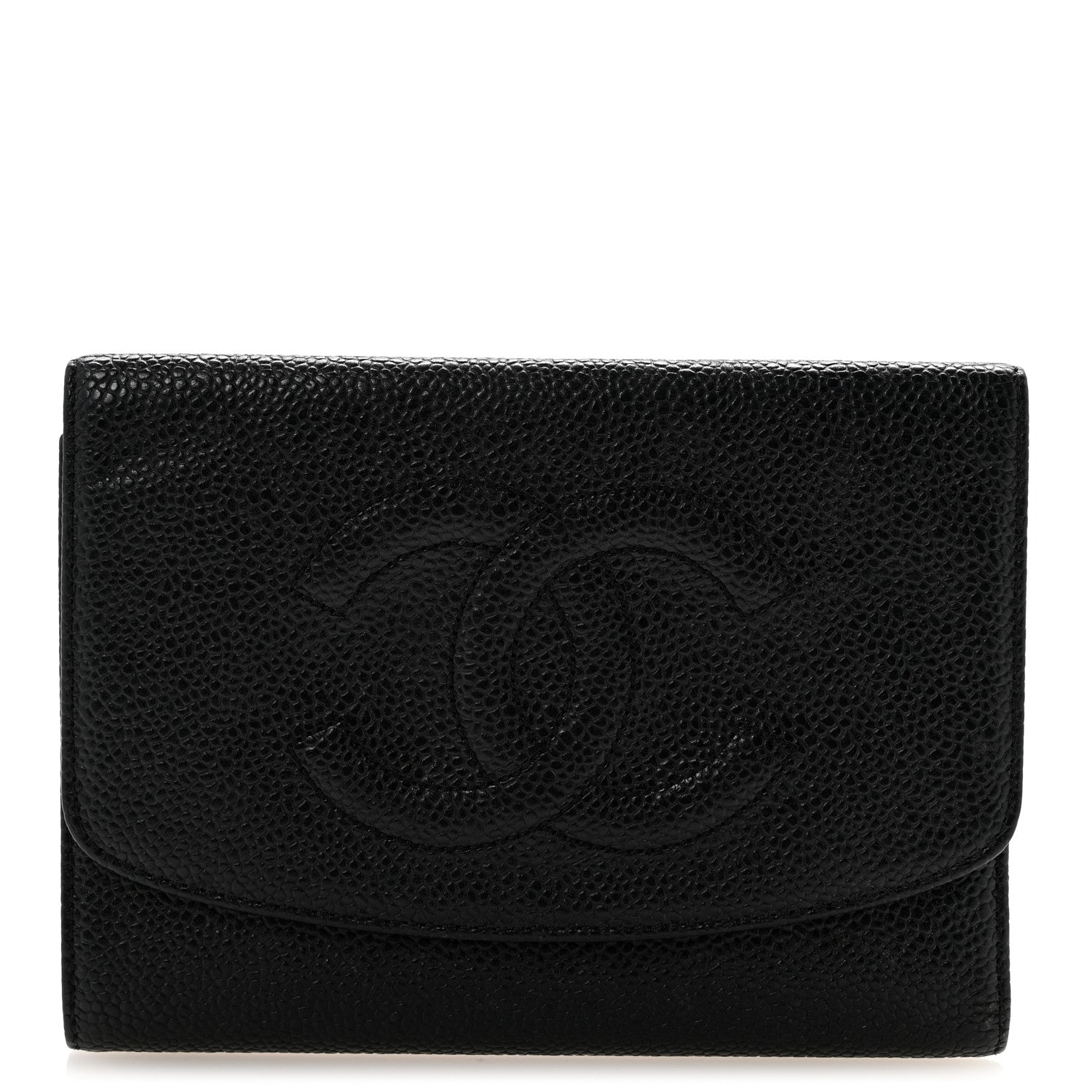 Caviar Timeless CC Compact Wallet Black