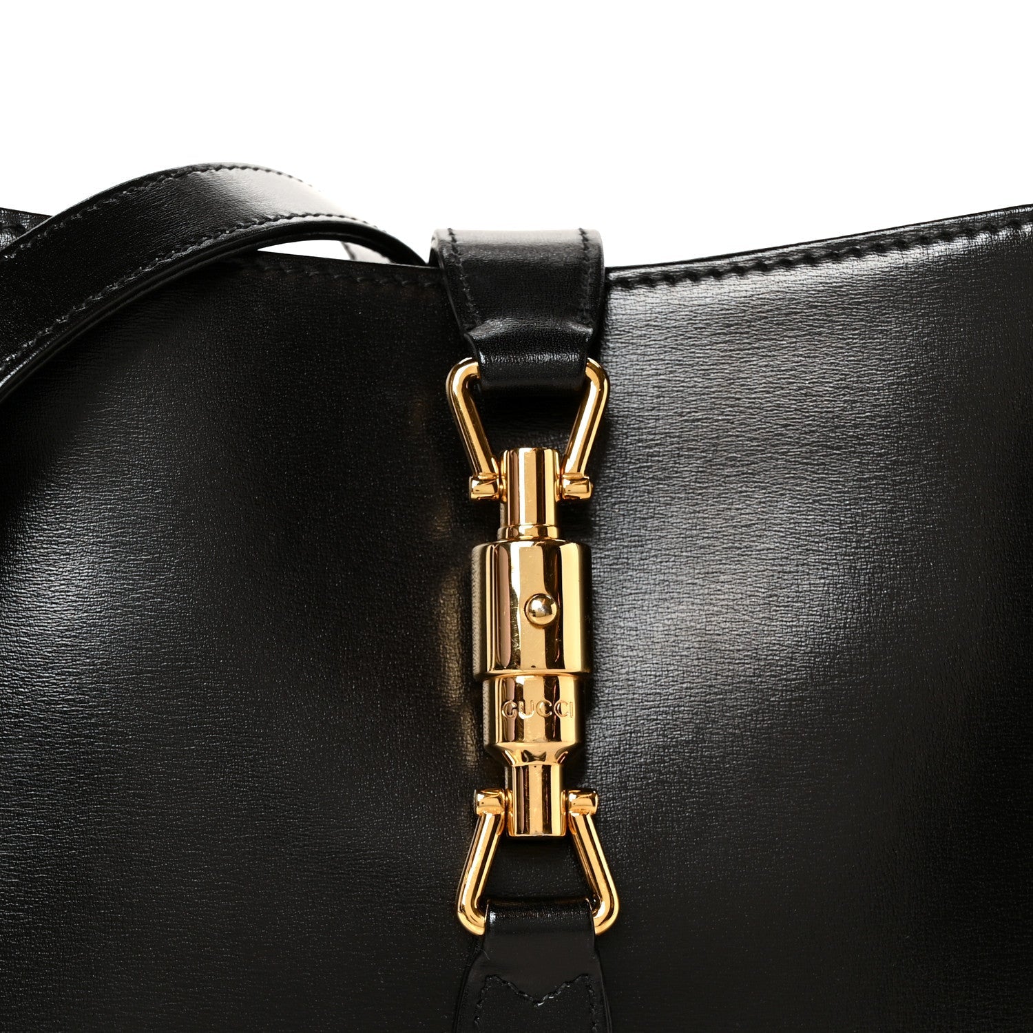 Boarded Dyana Lux Calfskin Small Jackie 1961 Hobo Black