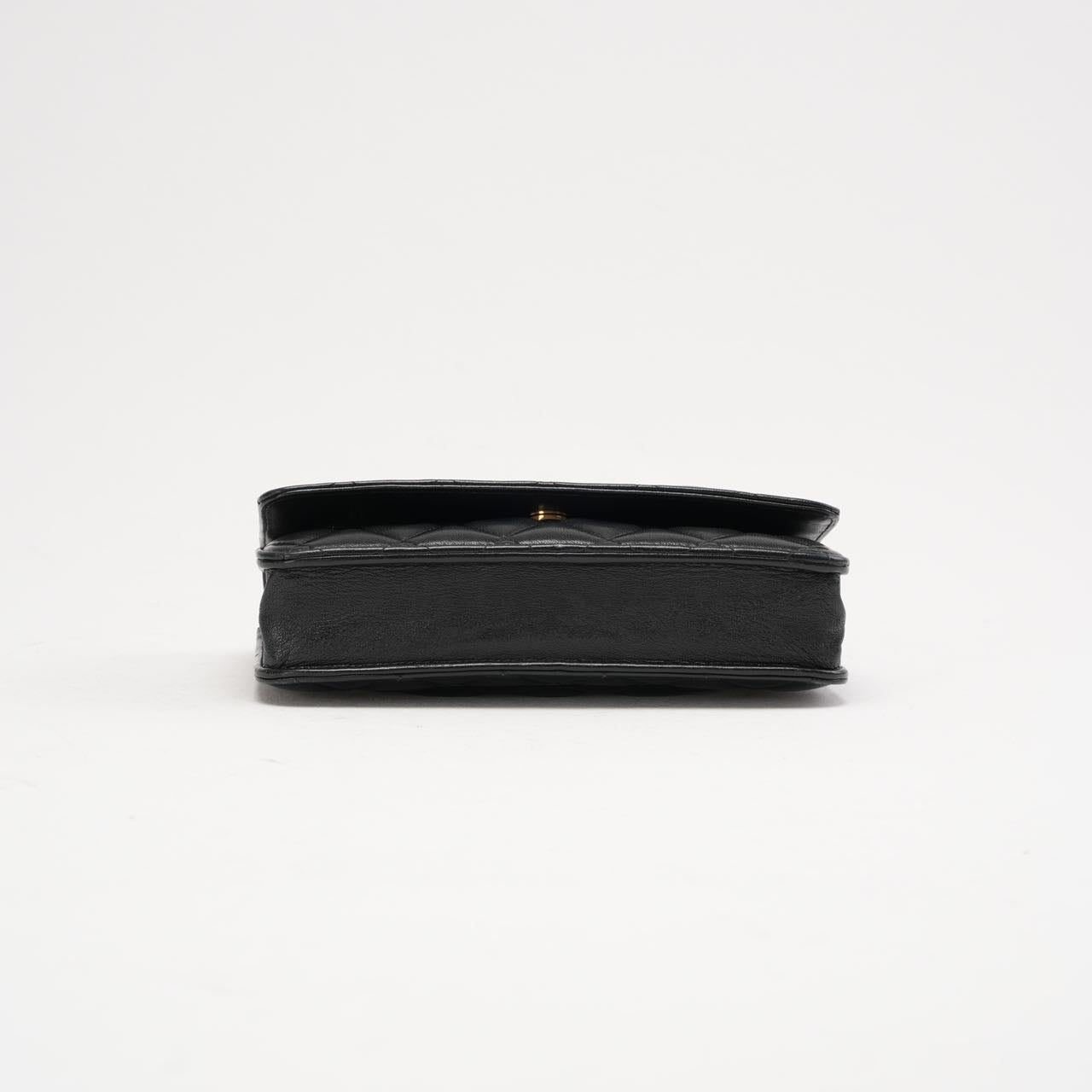 Chanel Black Classic Wallet on Chain (WOC) 2019