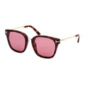 Tom Ford Sunglasses Square Full Rim, Shiny Bordeaux Frame and Smoke Lens FT101471A