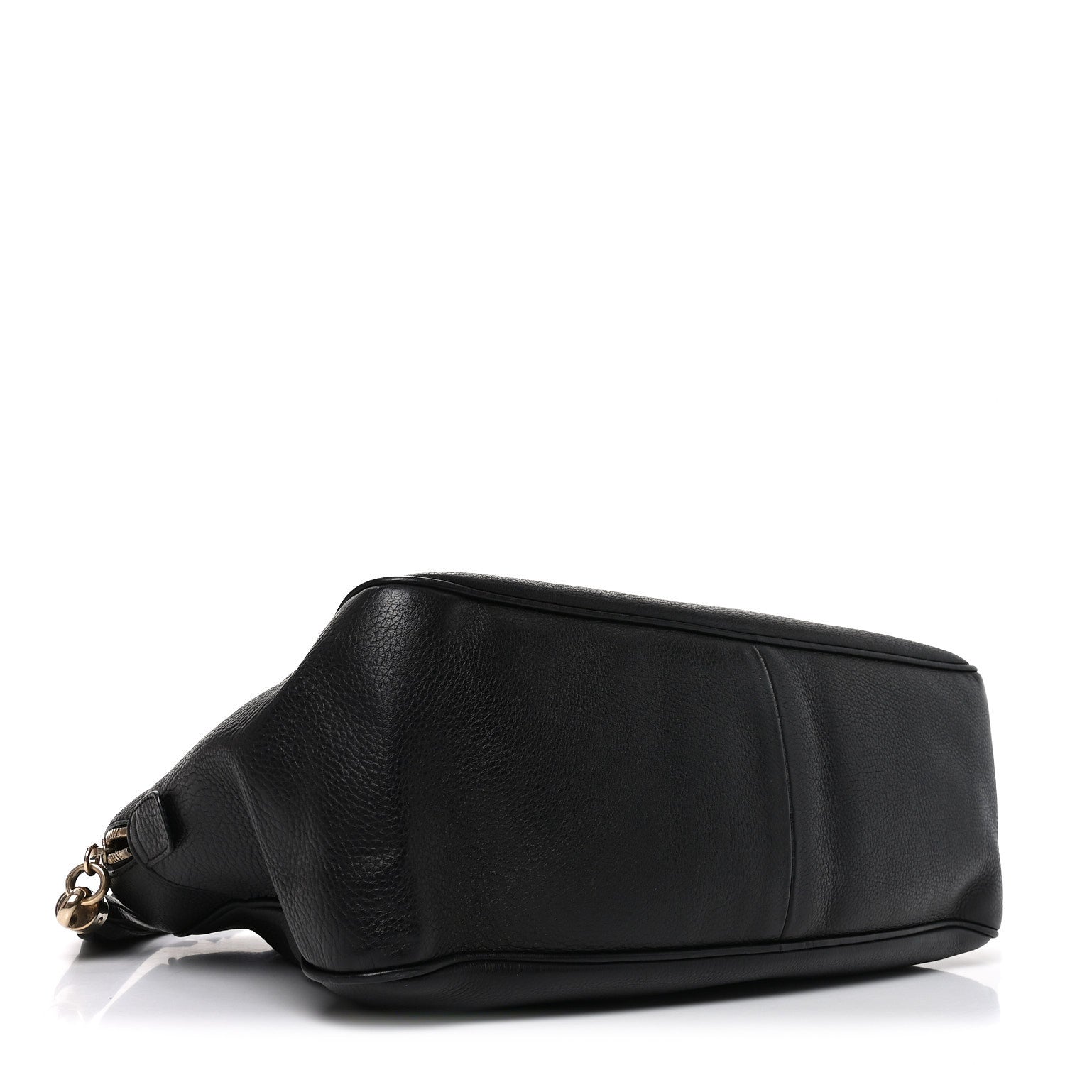 Pebbled Calfskin Medium Soho Bowler Black