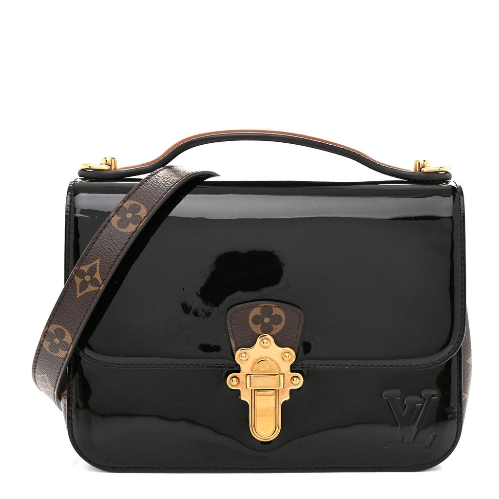 Patent Calfskin Monogram Cherrywood BB Black