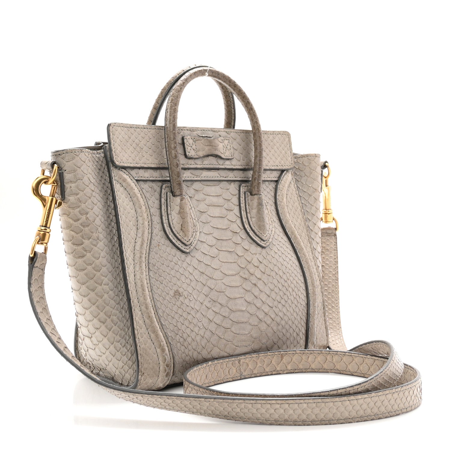 Snakeskin Nano Luggage Grey