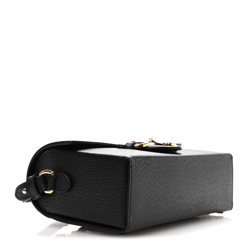Calfskin Horsebit 1955 Shoulder Bag Black