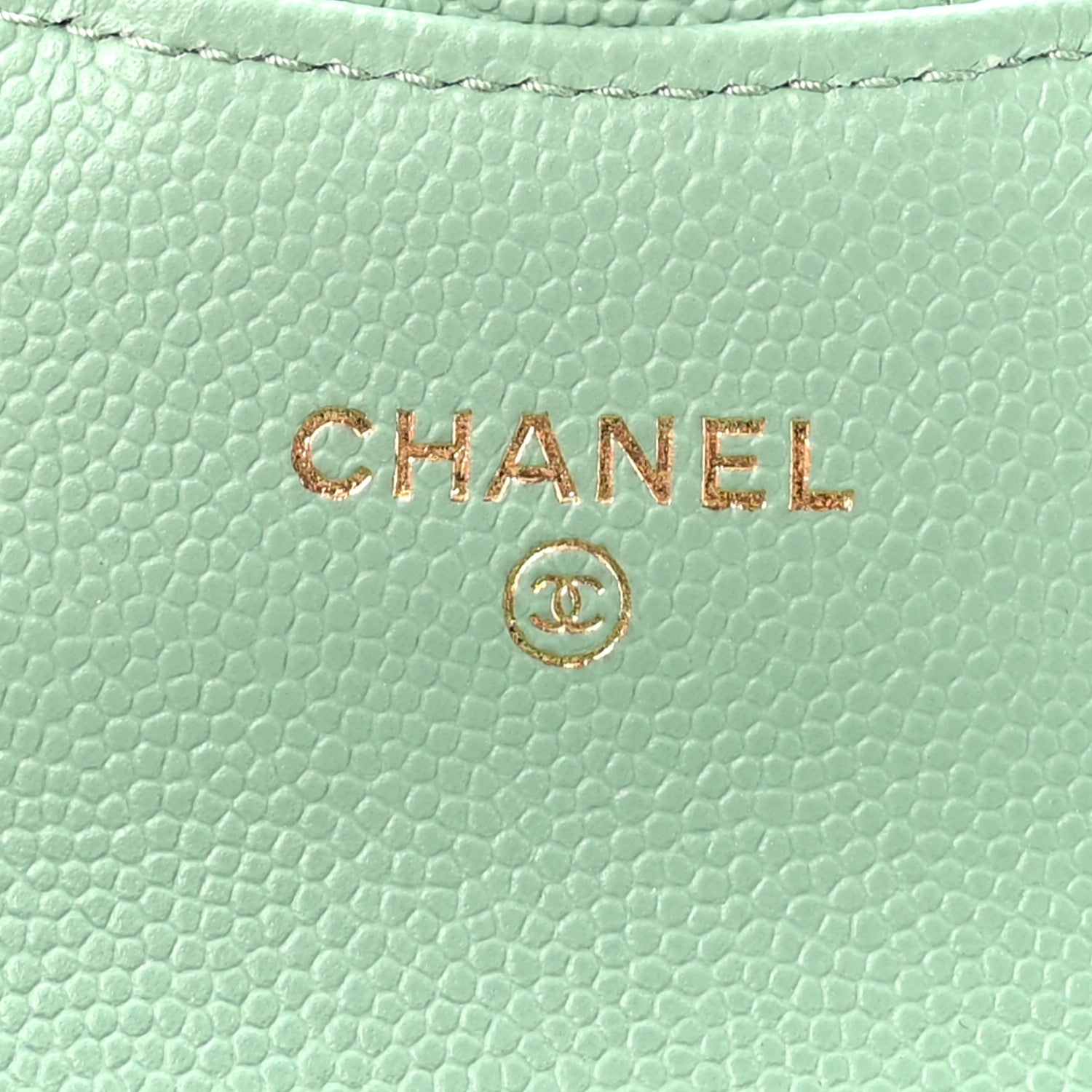 Caviar Quilted Mini Chain Belt Bag Light Green