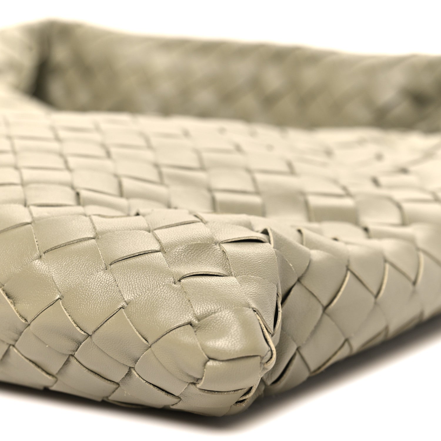 Calfskin Intrecciato Small Hop Travertine