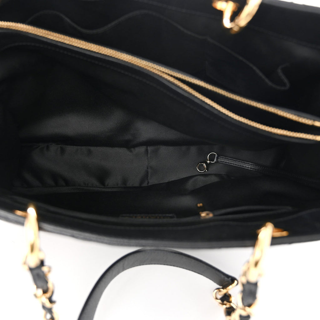Caviar Quilted XL Grand Shopping Tote GST Black