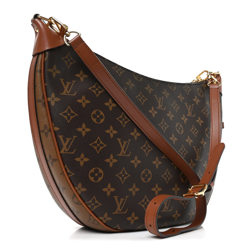 Reverse Monogram Loop Hobo