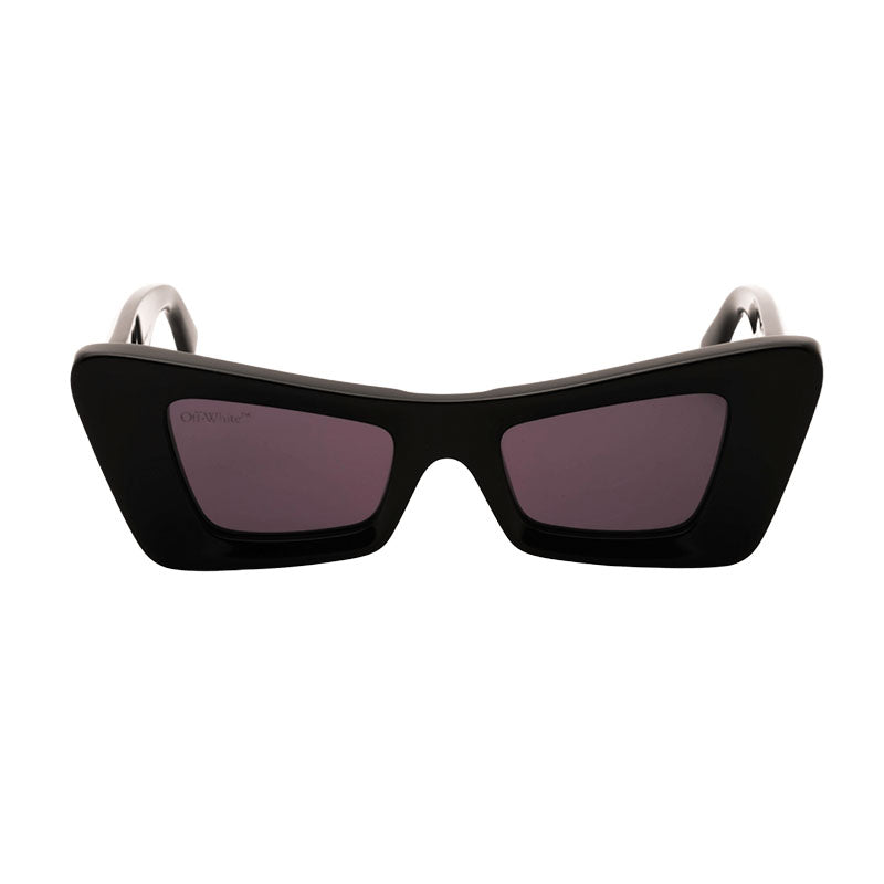 Off-White Sunglasses Cat Eye Full Rim, White Frame and Grey Lens OERI027ACCRA0107