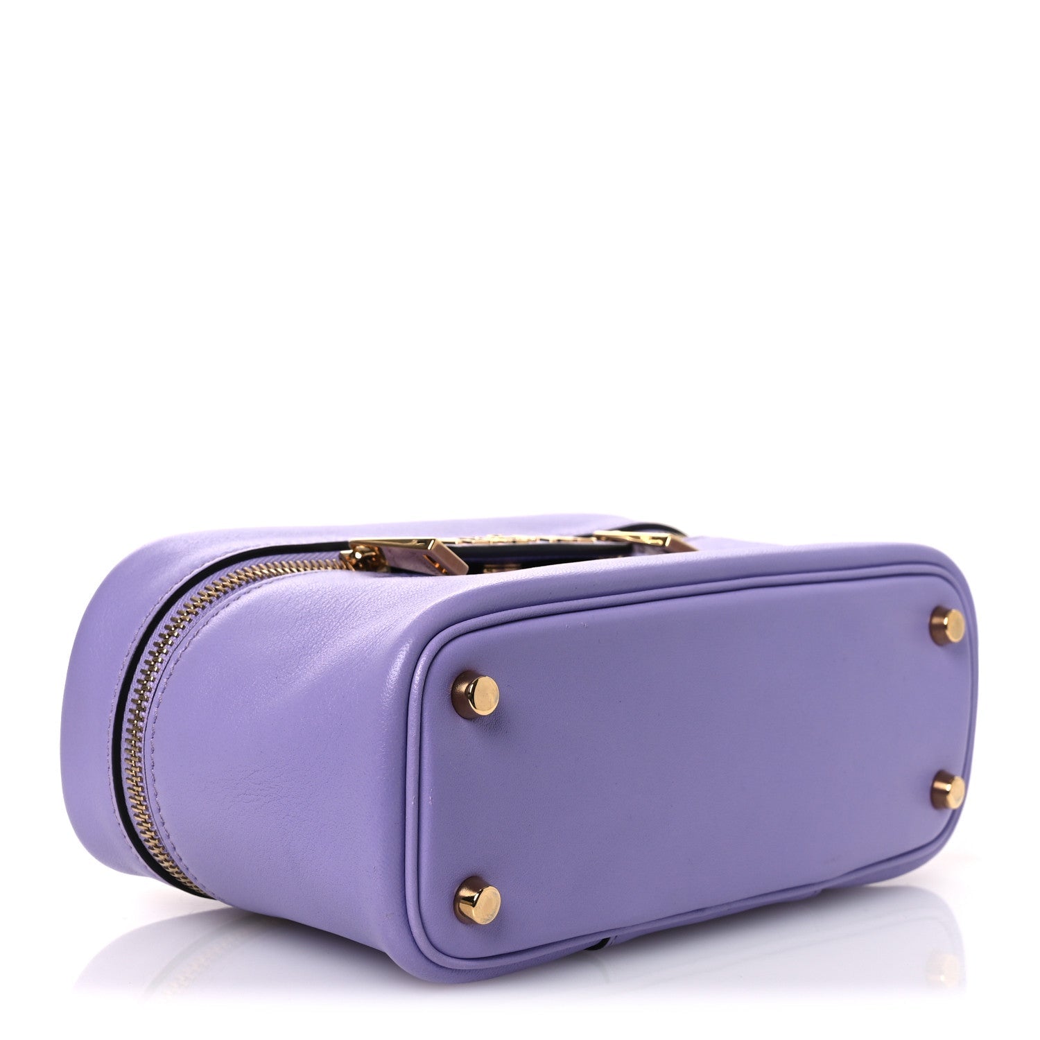 Lambskin Tag Vanity Bag Lilac