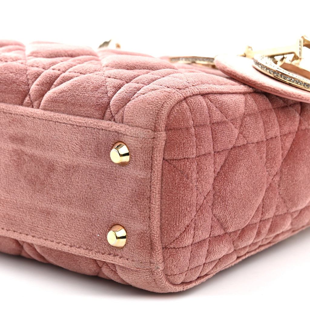 Velvet Mini Lady Dior Pink