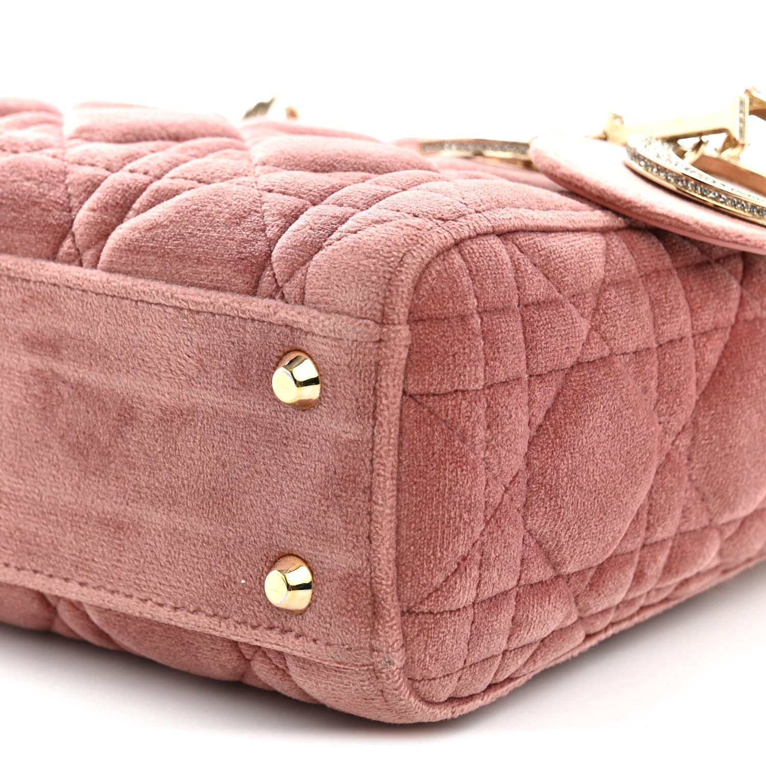 Velvet Mini Lady Dior Pink