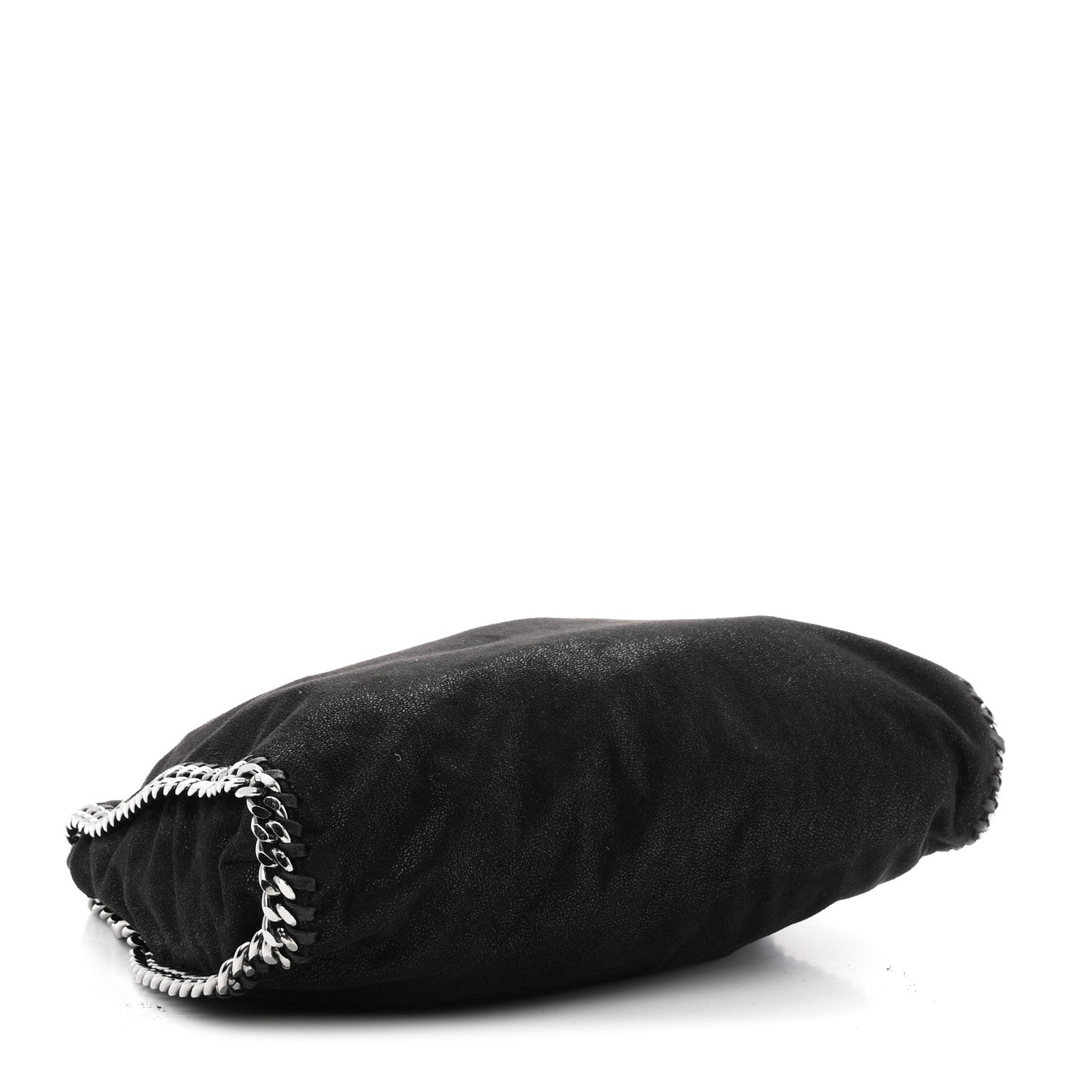 Shaggy Deer Small Falabella Fold Over Tote Black