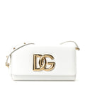 Calfskin DG Millennials Crossbody Bag White