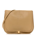 Shiny Lambskin Soft Triomphe Besace Bag Sandcastle