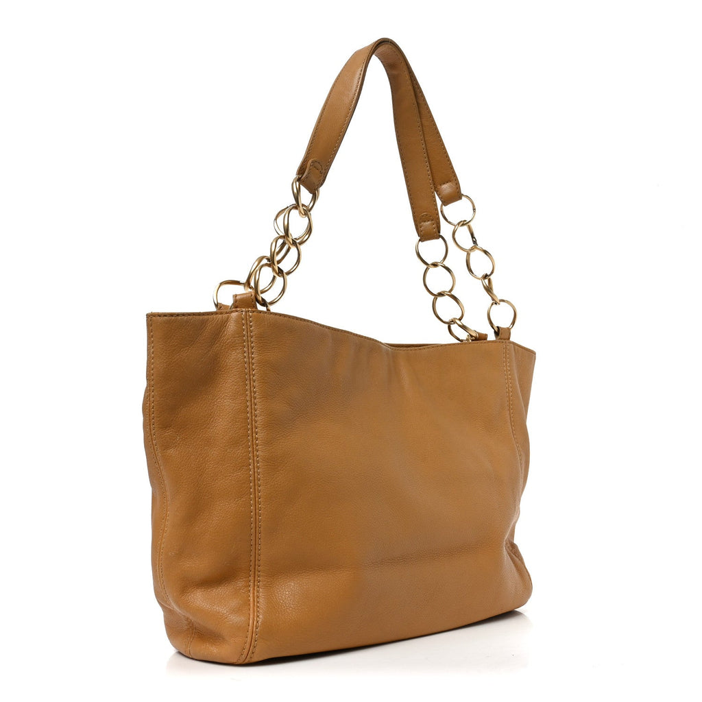 Caviar CC Timeless Shopping Tote Beige