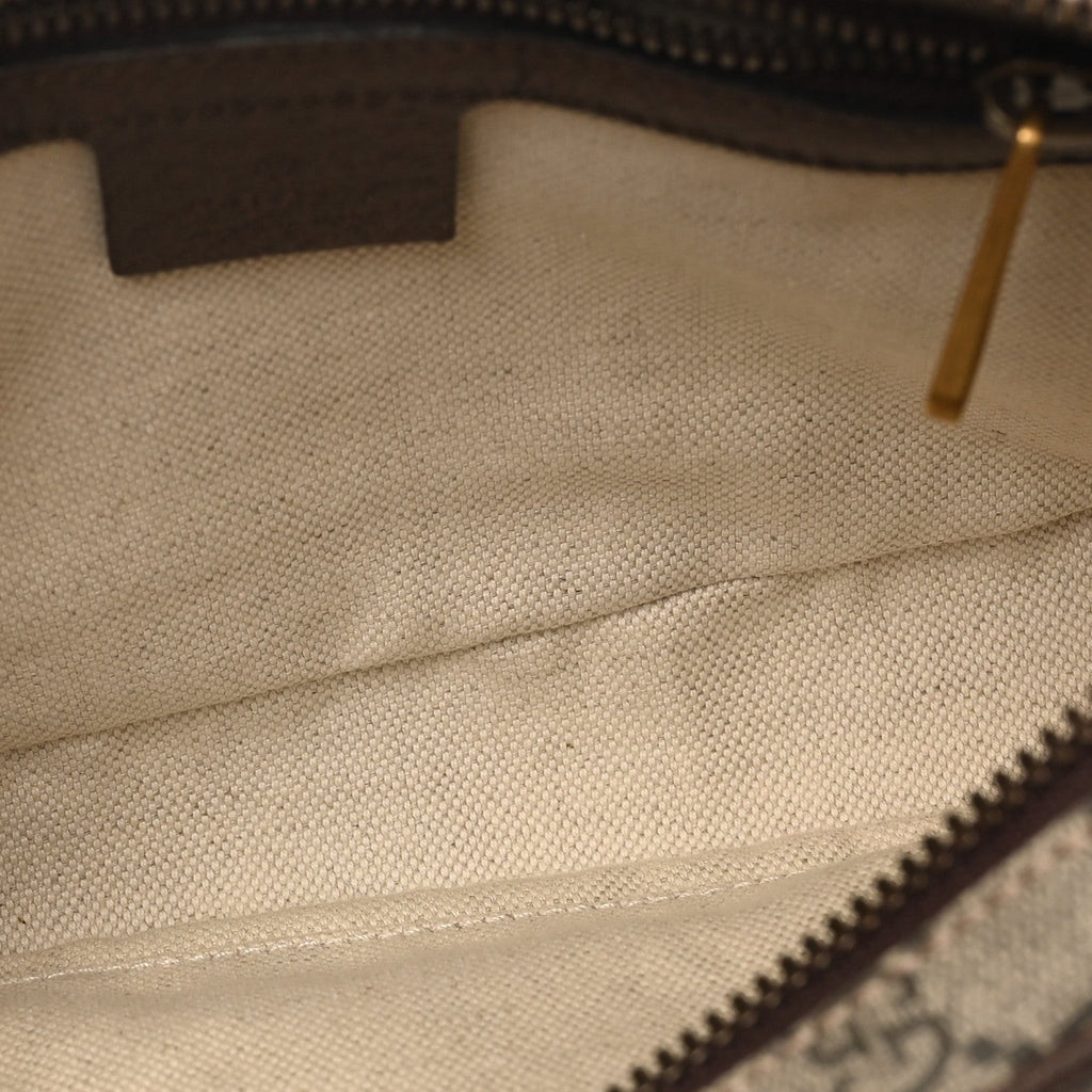 Soft GG Supreme Monogram Medium Ophidia Belt Bag Dark Brown