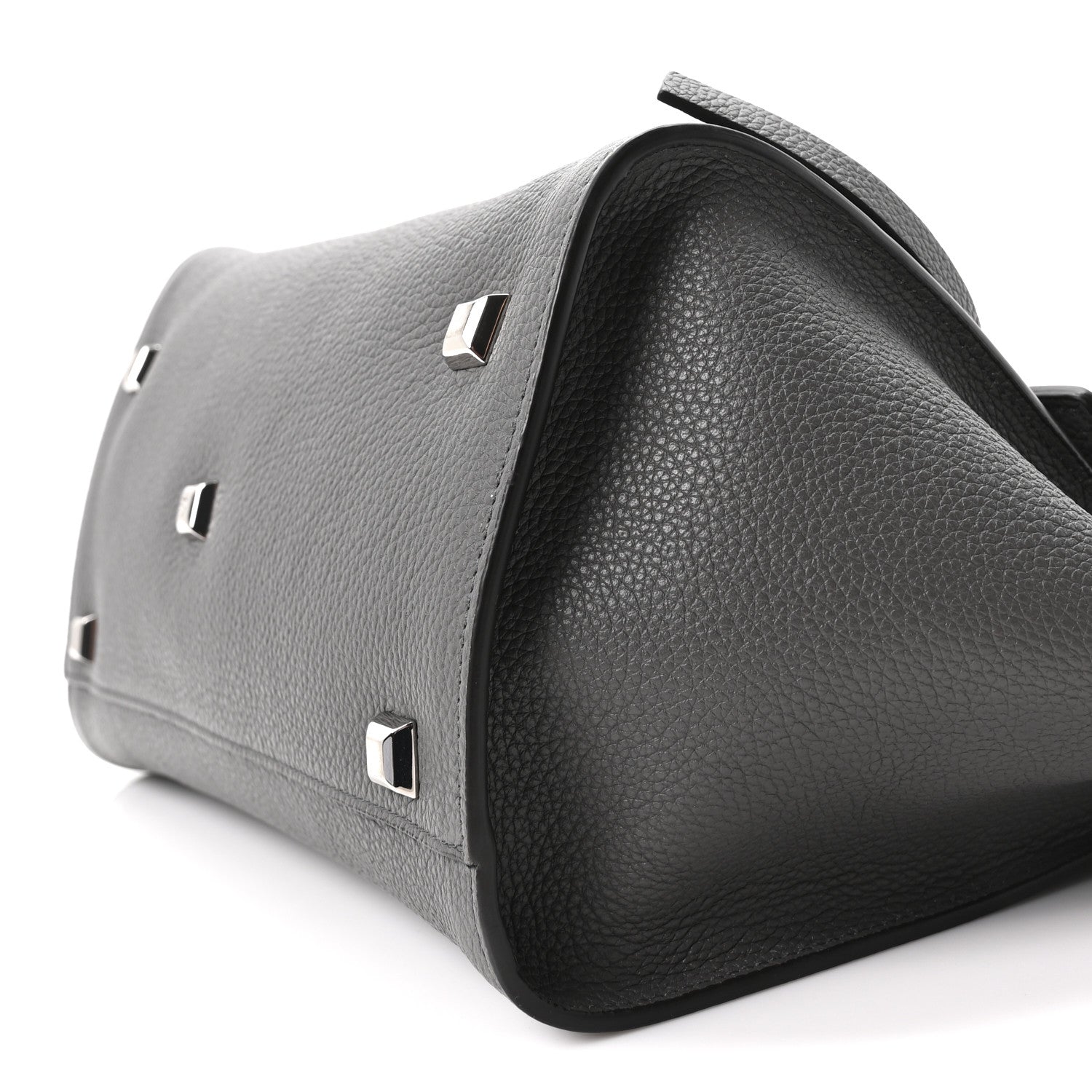 Calfskin Medium Studio Soft Bag Grey