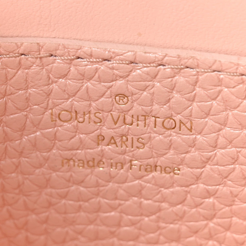Iridescent Grained Calfskin Summer Splash Twist PM Pink