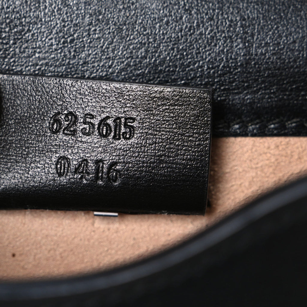 Boarded Plutone Calfskin Mini Horsebit 1955 Crossbody Bag Black
