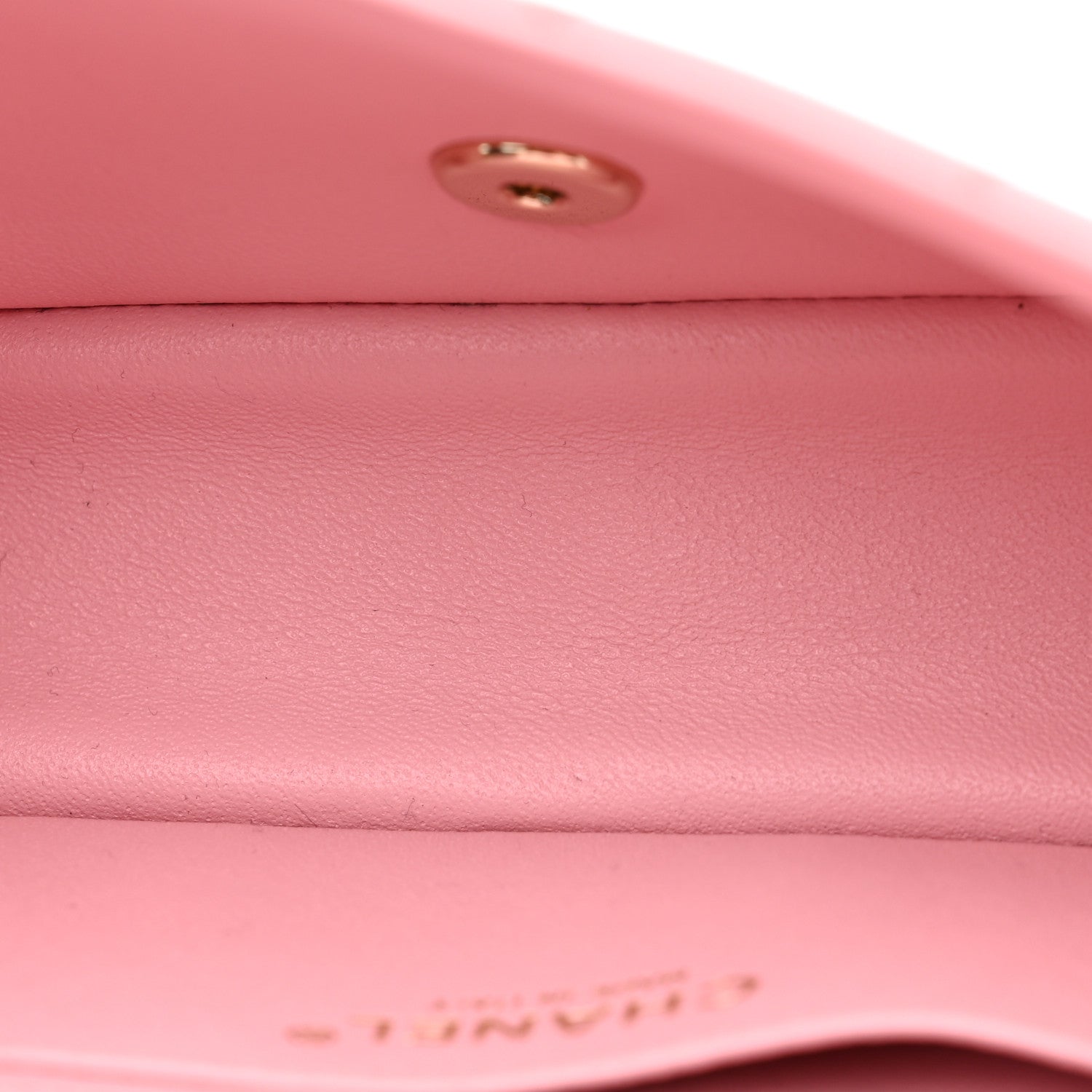 Lambskin Quilted Mini Rectangular Flap Pink