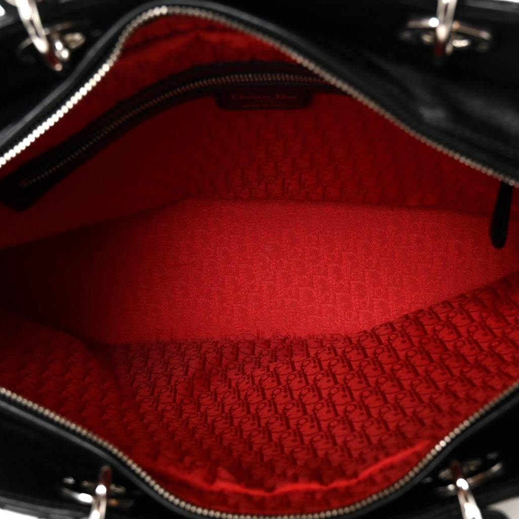 Lambskin Cannage XL Lady Dior Black