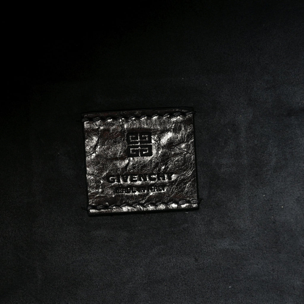 Metallic Calfskin Voyou Medium Tote Bag Silver