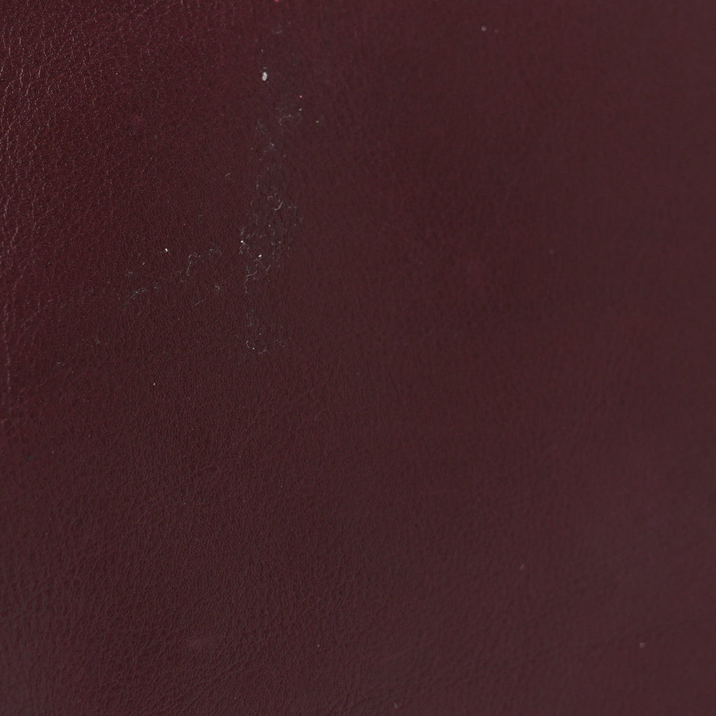 Smooth Butter Calf The Pouch Oversized Clutch Bordeaux