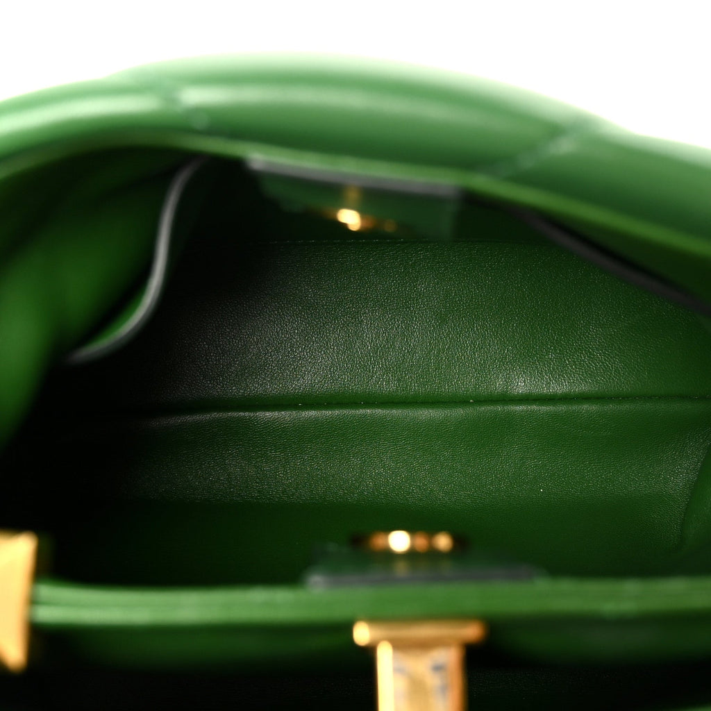 Nappa Small Roman Stud The Handle Bag Gea Green
