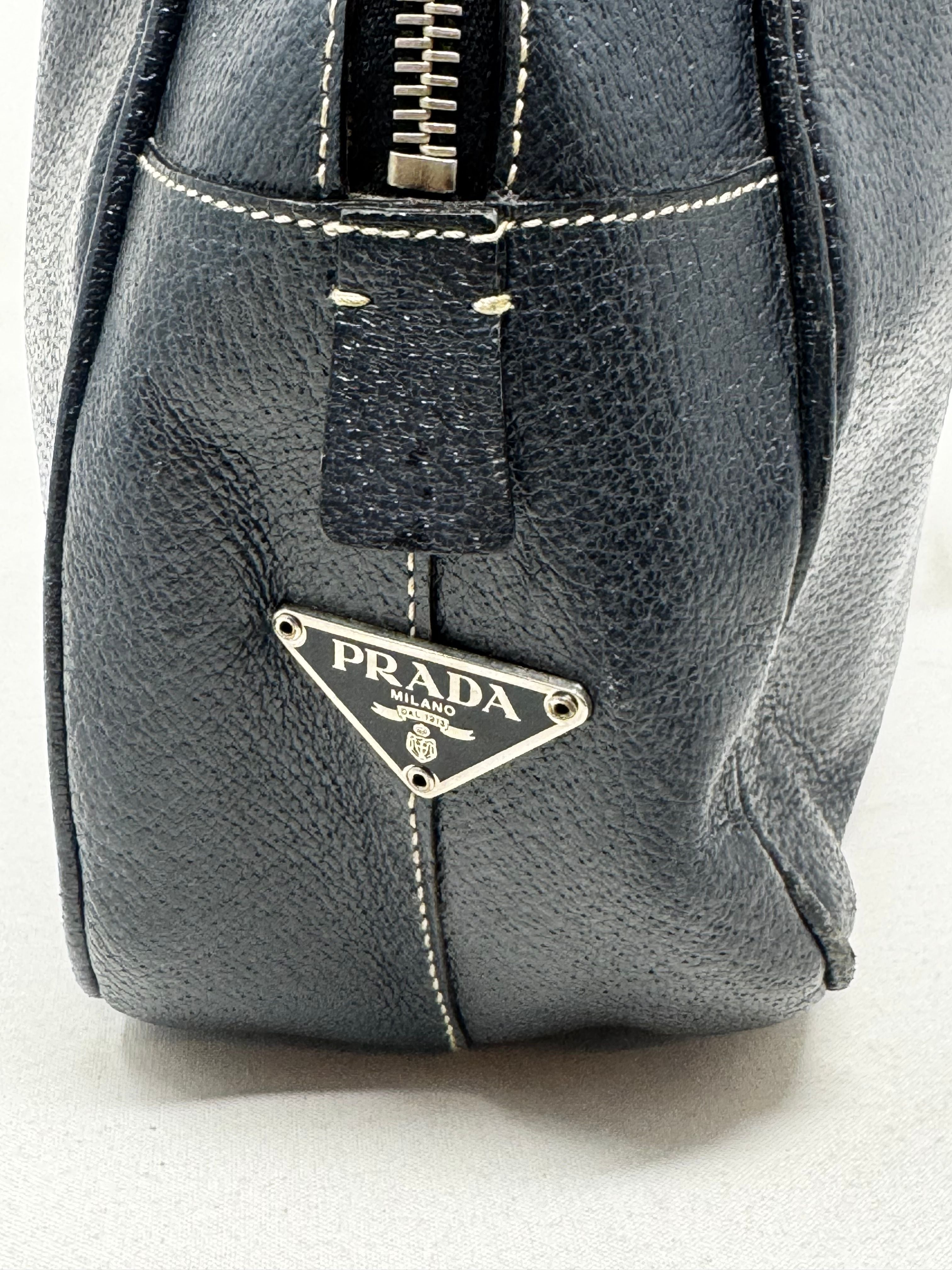 Prada Black Orange Broccato Fabric Top Handle Chain Satchel Bag OC1-02