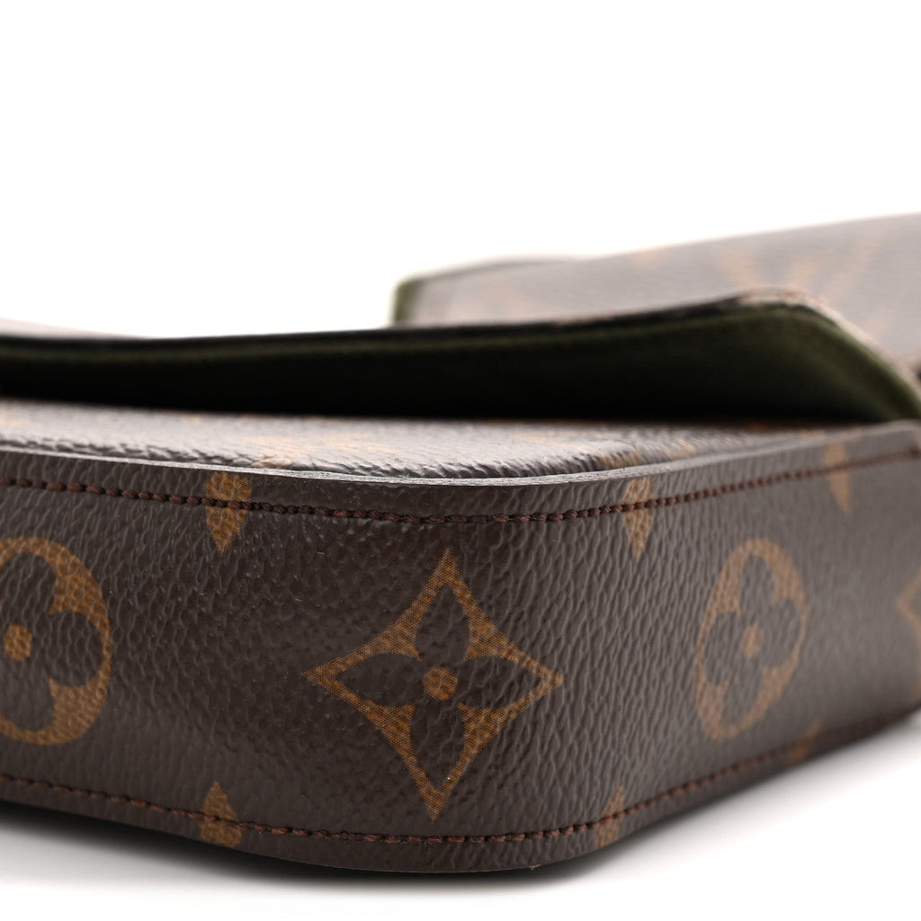 Monogram Felicie Strap & Go Kaki