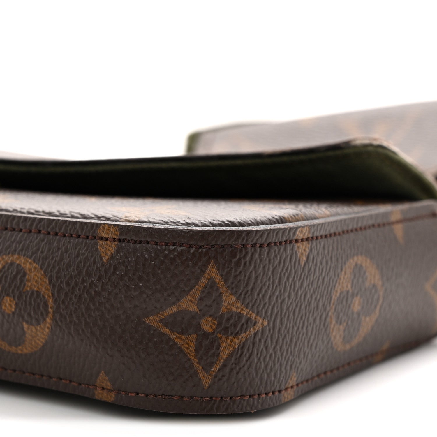 Monogram Felicie Strap & Go Kaki