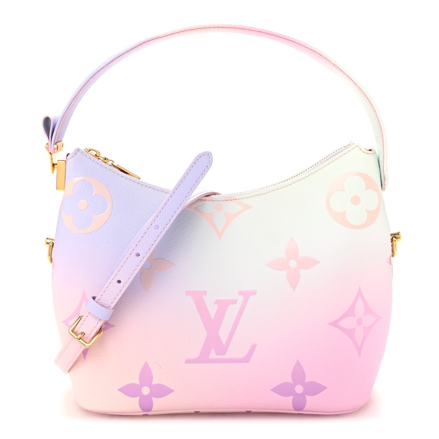 Monogram Giant Spring In The City Marshmallow Hobo PM Sunrise Pastel