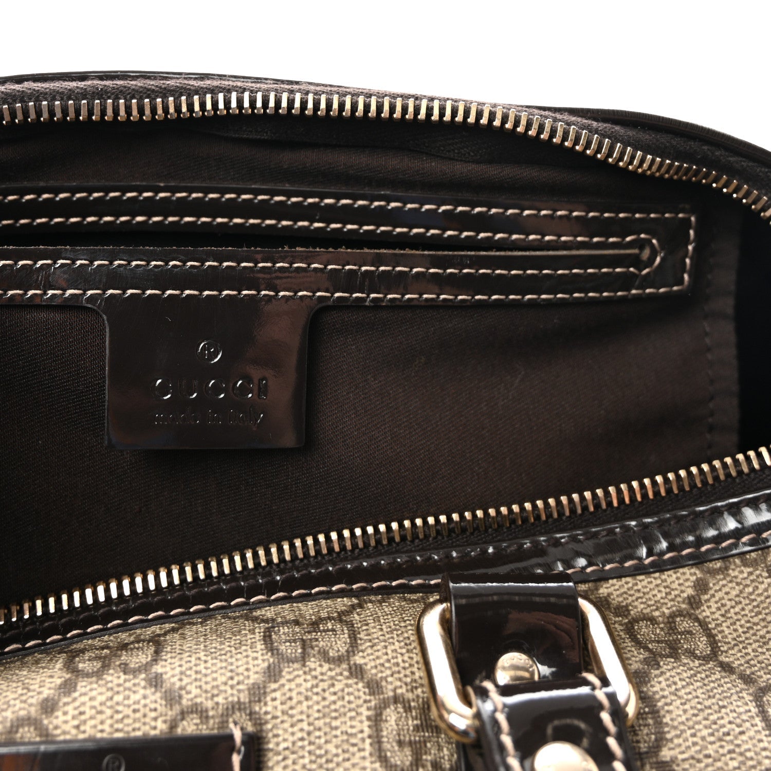 GG Plus Monogram Medium Joy Boston Dark Brown