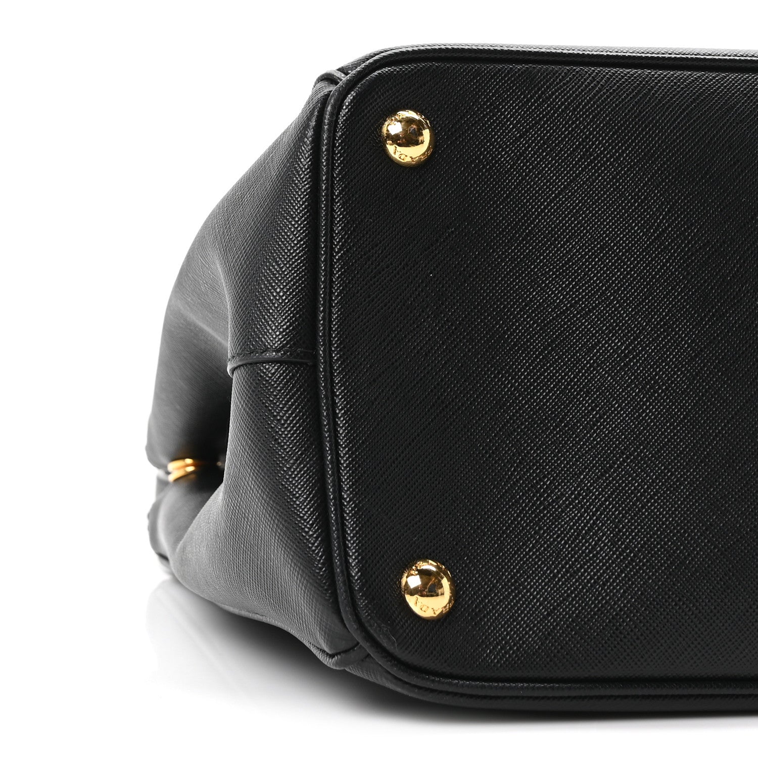 Saffiano Lux Large Galleria Double Zip Tote Black