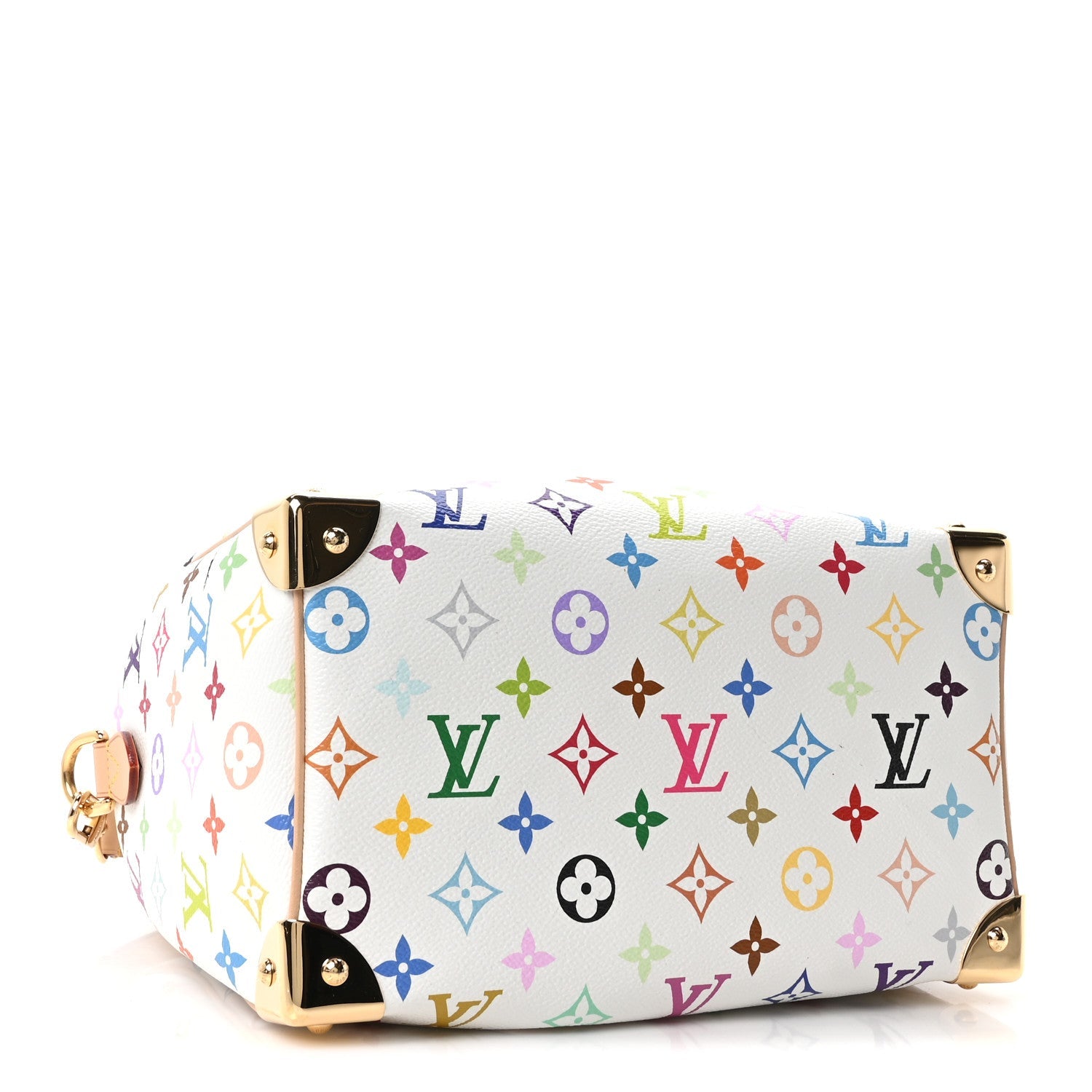 LV X TM Monogram Multicolor Speedy Bandouliere 25 White